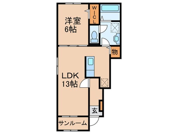 プロスペリティ岡垣Ⅰの物件間取画像